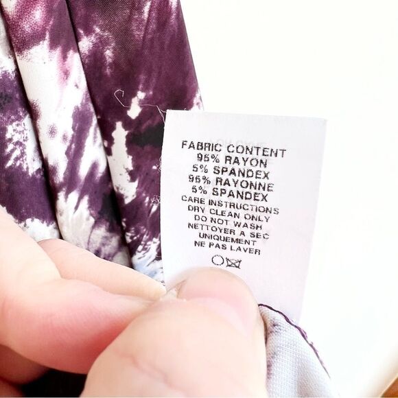 Hourglass Lilly Purple Tie Dye Swing Dress - Picture 6 of 6